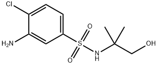 3-Amino-4-chloro-N-(2-hydroxy-1,1-dimethylethyl)-benzenesulfonamide Structure