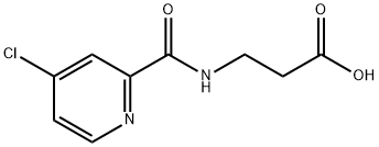 N-[(4-Chloro-2-pyridinyl)carbonyl]-beta-alanine Structure