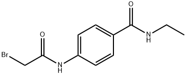 4-[(2-Bromoacetyl)amino]-N-ethylbenzamide 구조식 이미지