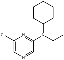 6-Chloro-N-cyclohexyl-N-ethyl-2-pyrazinamine Structure