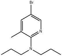 5-Bromo-3-methyl-N,N-dipropyl-2-pyridinamine 구조식 이미지