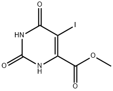 Methyl 5-iodo-2,6-dioxo-1,2,3,6-tetrahydro-4-pyrimidinecarboxylate Structure