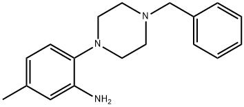 2-(4-Benzyl-1-piperazinyl)-5-methylphenylamine Structure
