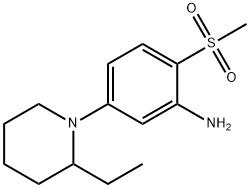 5-(2-Ethyl-1-piperidinyl)-2-(methylsulfonyl)-phenylamine 구조식 이미지