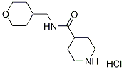 N-(Tetrahydro-2H-pyran-4-ylmethyl)-4-piperidinecarboxamide hydrochloride Structure