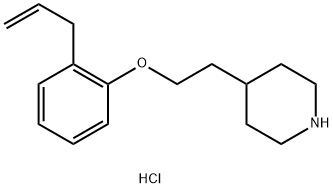 4-[2-(2-Allylphenoxy)ethyl]piperidinehydrochloride 구조식 이미지