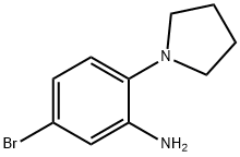5-Bromo-2-(1-pyrrolidinyl)aniline 구조식 이미지
