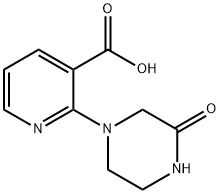 2-(3-Oxo-1-piperazinyl)nicotinic acid Structure