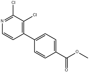 Methyl 4-(2,3-dichloro-4-pyridinyl)-benzenecarboxylate Structure