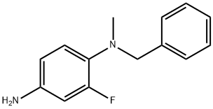 N-1-Benzyl-2-fluoro-N-1-methyl-1,4-benzenediamine 구조식 이미지