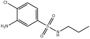 3-Amino-4-chloro-N-propylbenzenesulfonamide 구조식 이미지