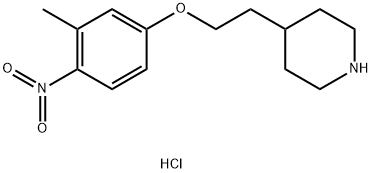 4-[2-(3-Methyl-4-nitrophenoxy)ethyl]piperidinehydrochloride 구조식 이미지