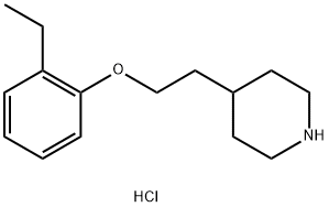 4-[2-(2-Ethylphenoxy)ethyl]piperidinehydrochloride 구조식 이미지