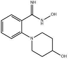 N'-Hydroxy-2-(4-hydroxy-1-piperidinyl)-benzenecarboximidamide Structure