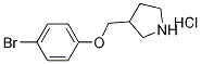 3-[(4-Bromophenoxy)methyl]pyrrolidinehydrochloride 구조식 이미지