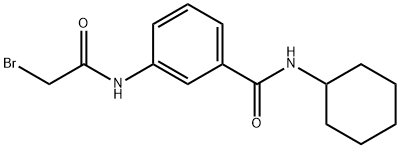3-[(2-Bromoacetyl)amino]-N-cyclohexylbenzamide Structure