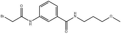 3-[(2-Bromoacetyl)amino]-N-(3-methoxypropyl)-benzamide 구조식 이미지