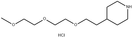 4-{2-[2-(2-Methoxyethoxy)ethoxy]ethyl}piperidinehydrochloride Structure