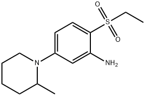 2-(Ethylsulfonyl)-5-(2-methyl-1-piperidinyl)-aniline 구조식 이미지