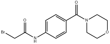 2-Bromo-N-[4-(4-morpholinylcarbonyl)phenyl]-acetamide Structure