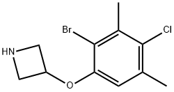 3-(2-Bromo-4-chloro-3,5-dimethylphenoxy)azetidine Structure