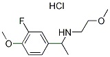 1-(3-fluoro-4-methoxyphenyl)-N-(2-methoxyethyl)ethanamine Structure