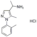 1-[5-methyl-1-(2-methylphenyl)-1H-pyrazol-4-yl]ethanamine 구조식 이미지
