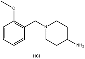 4-piperidinamine, 1-[(2-methoxyphenyl)methyl]- Structure