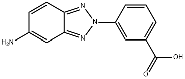 benzoic acid, 3-(5-amino-2H-1,2,3-benzotriazol-2-yl)- 구조식 이미지