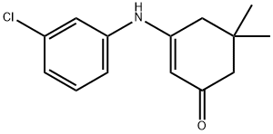 2-cyclohexen-1-one, 3-[(3-chlorophenyl)amino]-5,5-dimethyl Structure