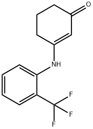 2-cyclohexen-1-one, 3-[[2-(trifluoromethyl)phenyl]amino]- Structure
