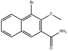 2-naphthalenecarboxamide, 4-bromo-3-methoxy- 구조식 이미지