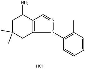 1H-indazol-4-amine, 4,5,6,7-tetrahydro-6,6-dimethyl-1-(2-m 구조식 이미지