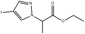 1H-pyrazole-1-acetic acid, 4-iodo-alpha-methyl-, ethyl est Structure