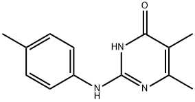 5,6-Dimethyl-2-[(4-methylphenyl)amino]pyrimidin-4(3H)-one Structure