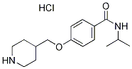 N-Isopropyl-4-(piperidin-4-ylmethoxy)benzamide hydrochloride 구조식 이미지