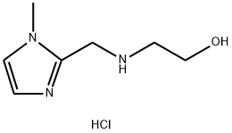 2-{[(1-Methyl-1H-imidazol-2-yl)methyl]-amino}ethanol dihydrochloride 구조식 이미지