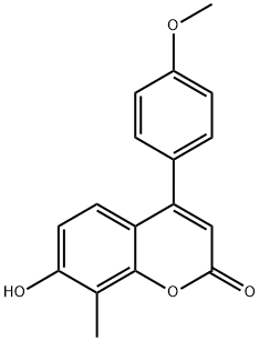 7-Hydroxy-4-(4-methoxyphenyl)-8-methyl-2H-chromen-2-one Structure