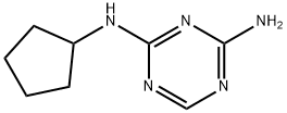 N-Cyclopentyl-1,3,5-triazine-2,4-diamine 구조식 이미지