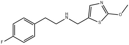 [2-(4-Fluorophenyl)ethyl][(2-methoxy-1,3-thiazol-5-yl)methyl]amine hydrochloride Structure