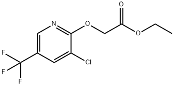 (3-Chloro-5-trifluoromethyl-pyridin-2-yloxy)-acetic acid ethyl ester Structure