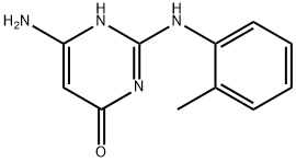 6-Amino-2-[(2-methylphenyl)amino]pyrimidin-4(3H)-one Structure