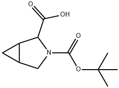 Boc-3-azabicyclo[3.1.0]hexane-2-carboxylic acid Structure