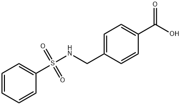 4-{[(Phenylsulfonyl)amino]methyl}benzoic acid Structure