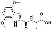 N-[(4,7-Dimethoxy-1H-indol-2-yl)carbonyl]-L-alanine 구조식 이미지