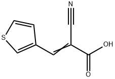 2-Cyano-3-(thiophen-3-yl)prop-2-enoic acid Structure