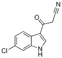 3-(6-Chloro-1H-indol-3-yl)-3-oxopropanenitrile Structure