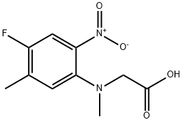 2-[(4-Fluoro-5-methyl-2-nitrophenyl)-(methyl)amino]acetic acid Structure