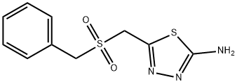 5-[(Benzylsulfonyl)methyl]-1,3,4-thiadiazol-2-amine Structure