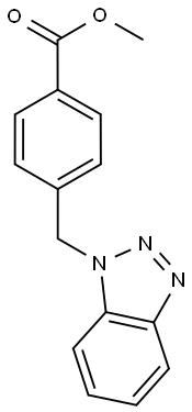 Methyl 4-(1H-1,2,3-benzotriazol-1-ylmethyl)-benzoate Structure